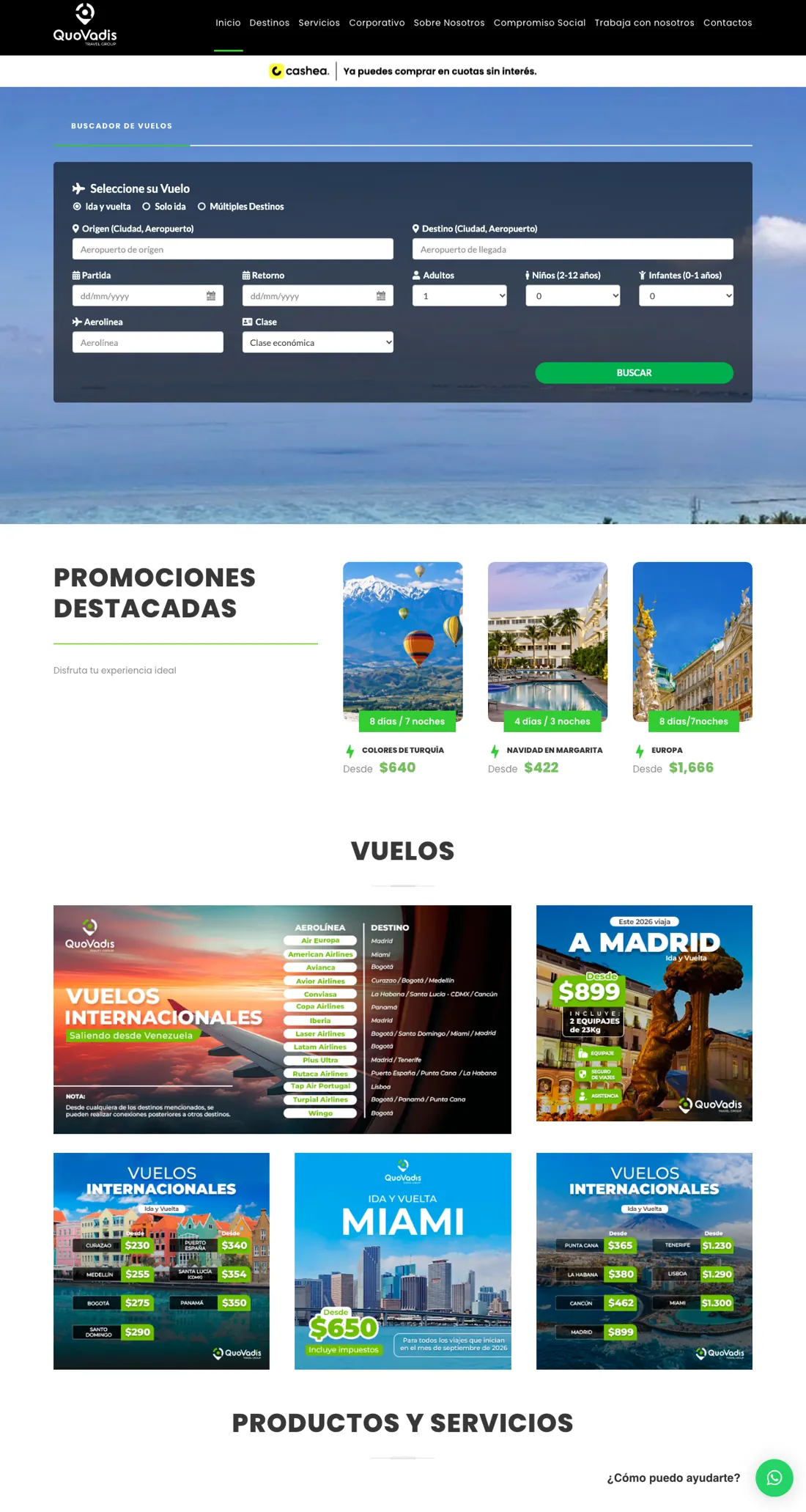 QuoVadis website preview